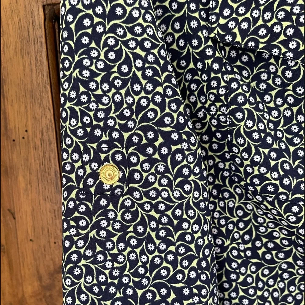 MICHAEL Michael Kors Women's Petite Printed Floral Front-Zip Shirt/Top US LP - Picture 11 of 17